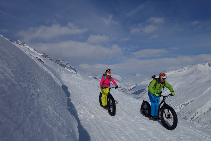 Fat Trotti Andermatt Furka Spass Winterevent Erlebnis Bike und Event 